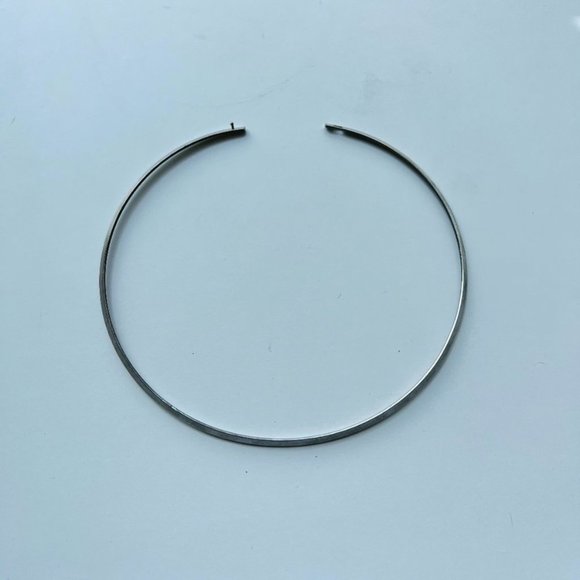 Sterling? Silver Collar Necklace Delicate - Picture 1 of 3